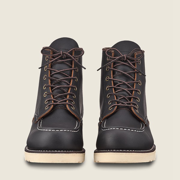 Bottes Red Wing Heritage - Classic Moc - 6-Inch Prairie Cuir - Noir - Homme 813WVHOGT